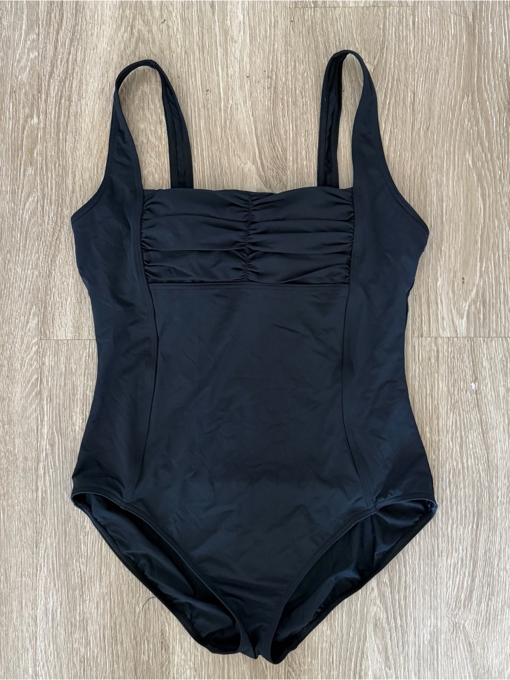 Calvin Klein black one piece classic swimsuit sz 14